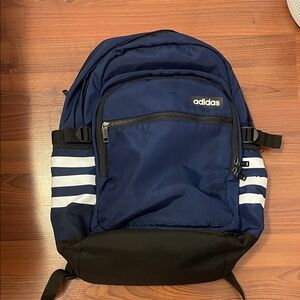 Adidas Blue and Black Backpack